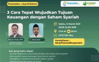 3 Cara Tepat Wujudkan Tujauan Keuangan dengan Saham Syariah