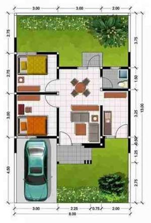 Inspirasi dan Ide Renovasi Rumah Tipe 45, Minimalis dan Keren! 8x5,75