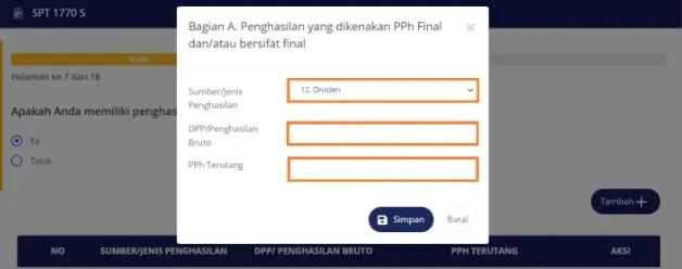 lapor pajak hasil investasi