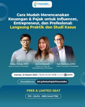 Finansialku Gelar Webinar Cara Mudah Rencakanan Keuangan dan Pajak poster