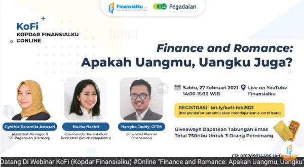 Kopdar Finansialku X Pegadaian Finance and Romance postr