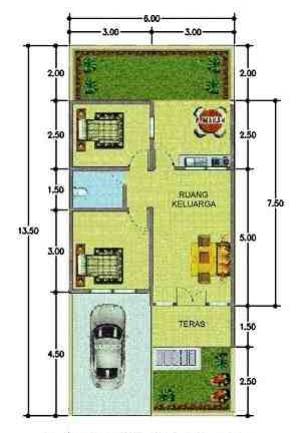 Inspirasi dan Ide Renovasi Rumah Tipe 45, Minimalis dan Keren! 6x13,5