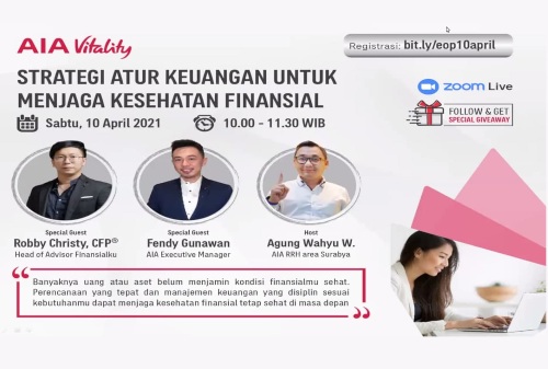 Finansialku X AIA_ Strategi Atur Keuangan untuk Jaga Kesehatan Finansial poster