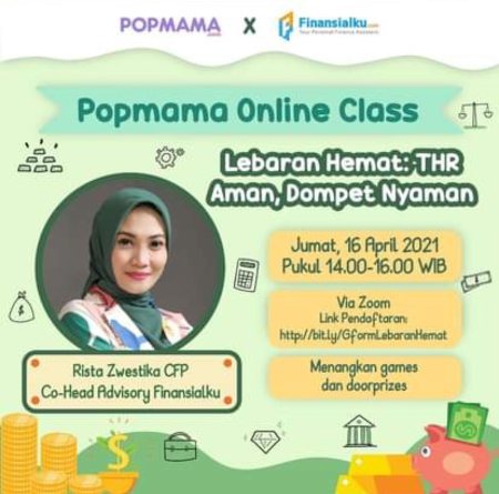 Finansialku X POPMAMA Lebaran Hemat, THR Aman poster