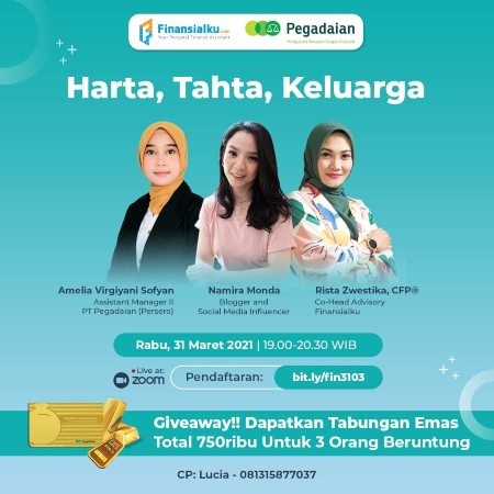 Finansialku & Pegadaian Edukasi Masyarakat Soal Investasi Emas Sepanjang Maret 2021 1-3