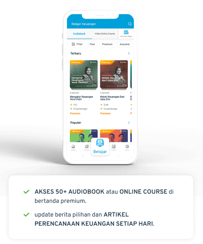 Audiobook dan online course - homepage - mobile