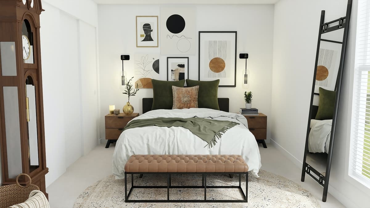 desain interior kamar tidur sempit