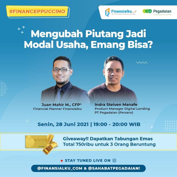 Finansialku X Pegadaian_ Gencarkan Literasi Produk Emas Selama Juni 2021 28 juni ig live