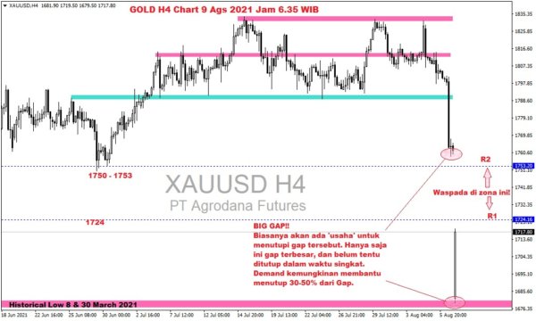 Pergerakan Harga Emas dan Forex Hari Ini 9 Agustus 2021 gh4