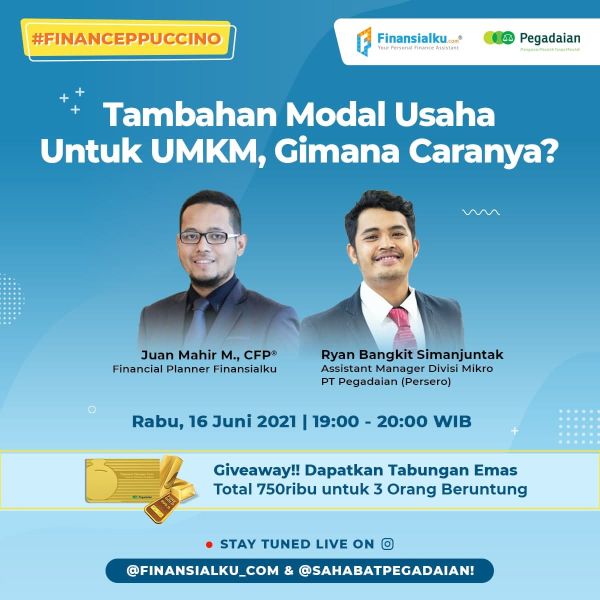 Finansialku X Pegadaian_ Gencarkan Literasi Produk Emas Selama Juni 2021 16 juni ig live