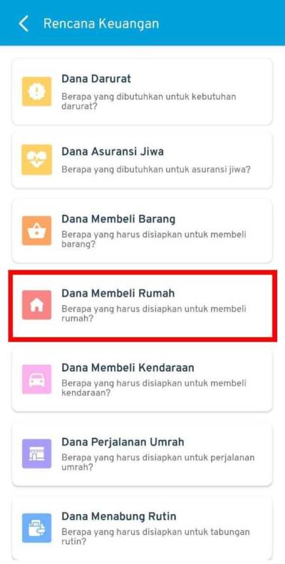 dana membeli rumah