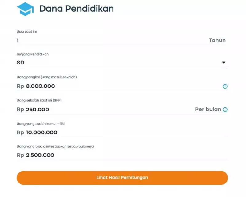 kalkulator dana pendidikan 2
