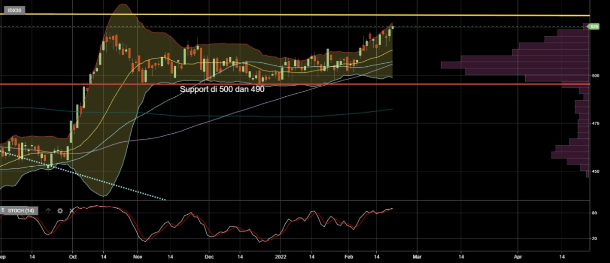 Investment Outlook 21-25 Februari Reksa Dana Indeks Basis IDX30 dan ETF IDX30