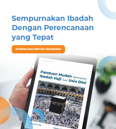 E-book dengan banner iklan. Panduan Sederhana Persiapan Haji Sejak Dini - HP