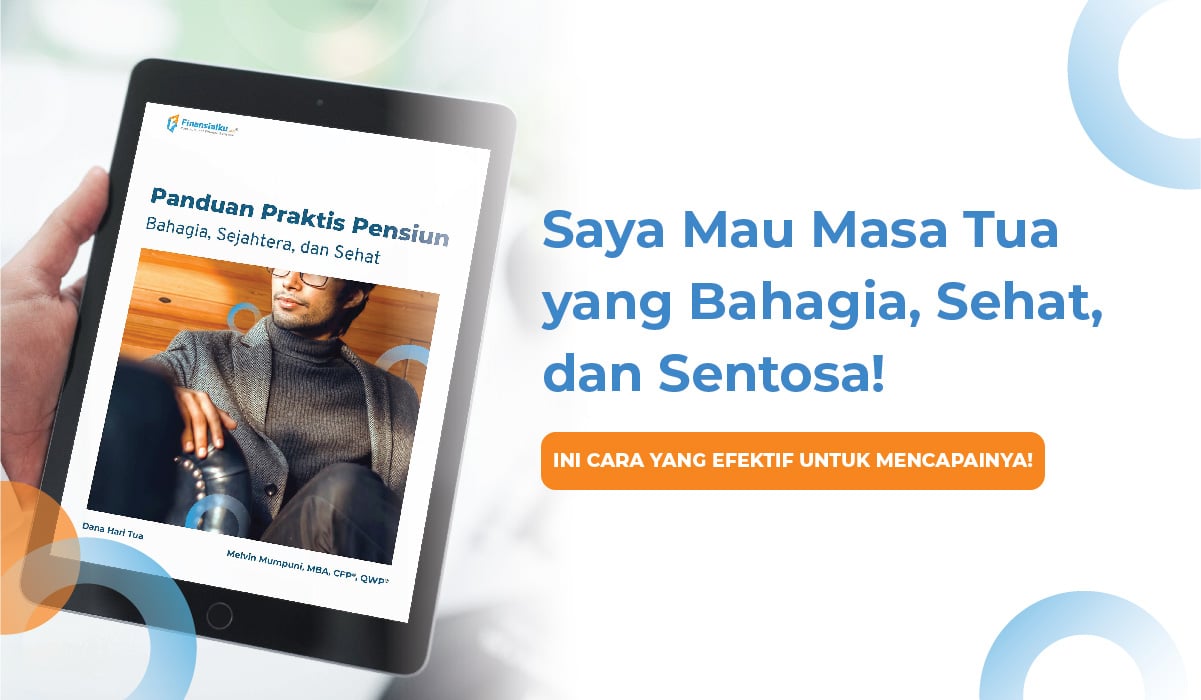 Banner Iklan Ebook Panduan Praktis Pensiun Bahagia Sejahtera dan Sehat (Dana Hari Tua) Web