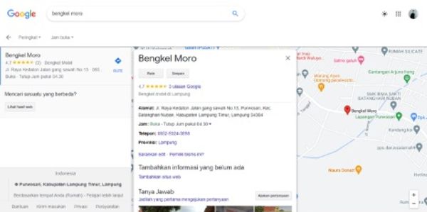 tambal ban terdekat google search 2