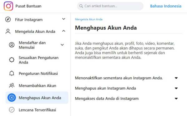 6 Cara Menghapus Akun Instagram Mudah dan Cepat 09 - Finansialku