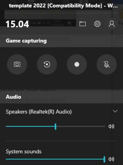 Cara Screenshot di Laptop_Tampilan Game Bar.