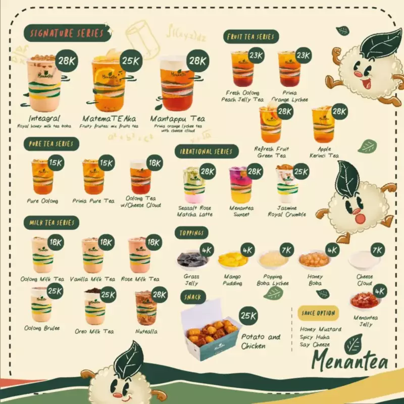 Variasi Menu Menantea