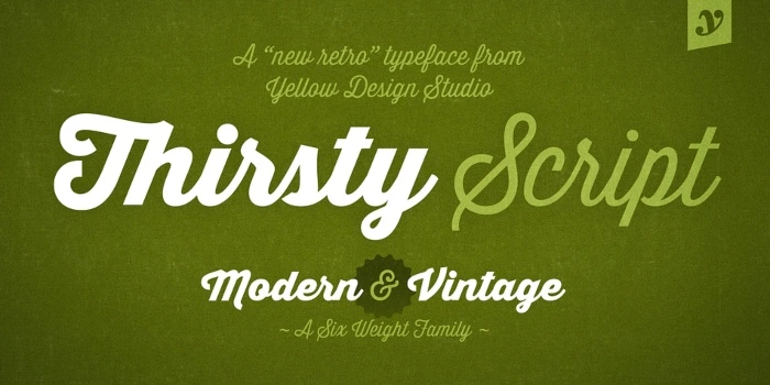 font keren_font thirsty script