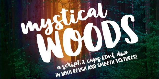 font keren_font mystical woods