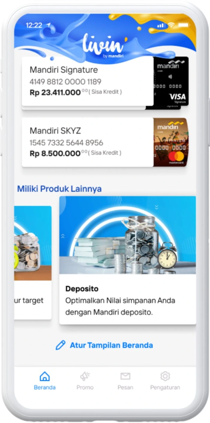 bunga deposito mandiri_memilih menu deposito di laman utama livin