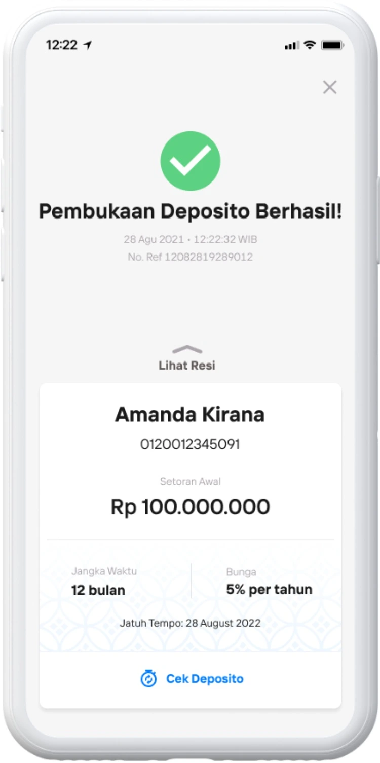 bunga deposito mandiri_notifikasi pembukaan rekening deposito