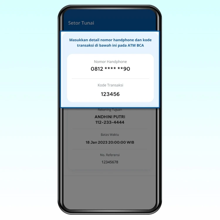 cara setor tunai BCA_nomor handphone dan kode transaksi