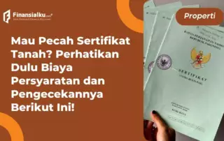 biaya pecah sertifikat tanah