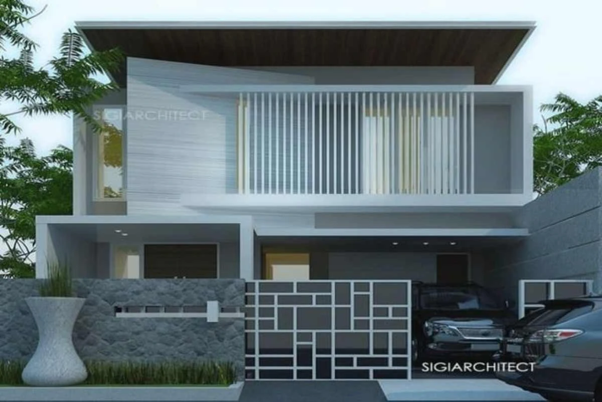 desain rumah 2 lantai sederhana dan biaya_4 Contoh desain rumah 2 lantai tipe 72 (2)