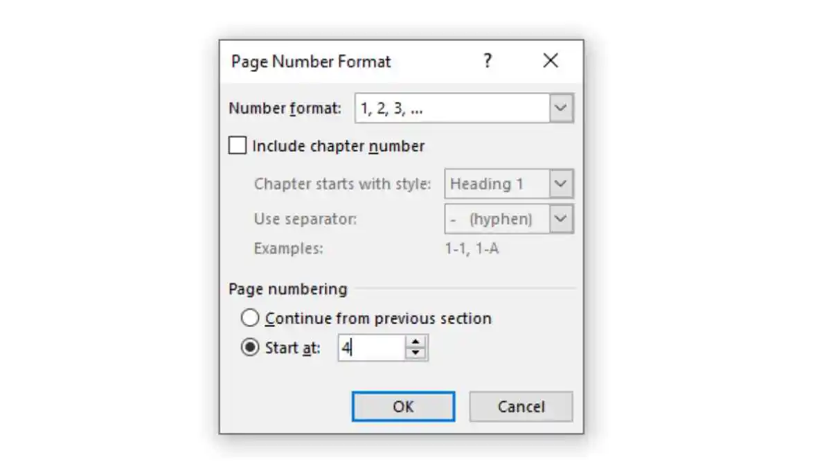 cara membuat halaman di Word 6_Memilih urutan nomor halaman