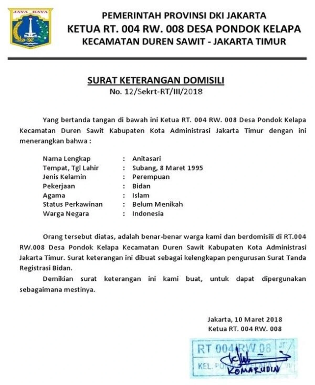 surat keterangan domisili 1