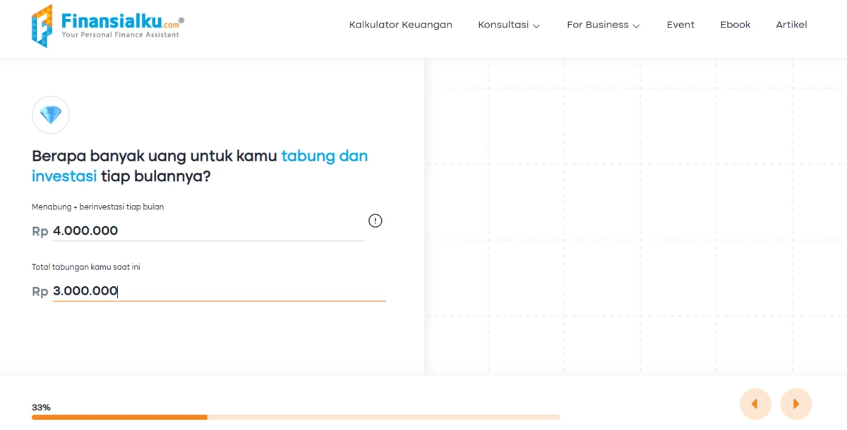 catatan keuangan_Mengisi informasi tabungan dan investasi.