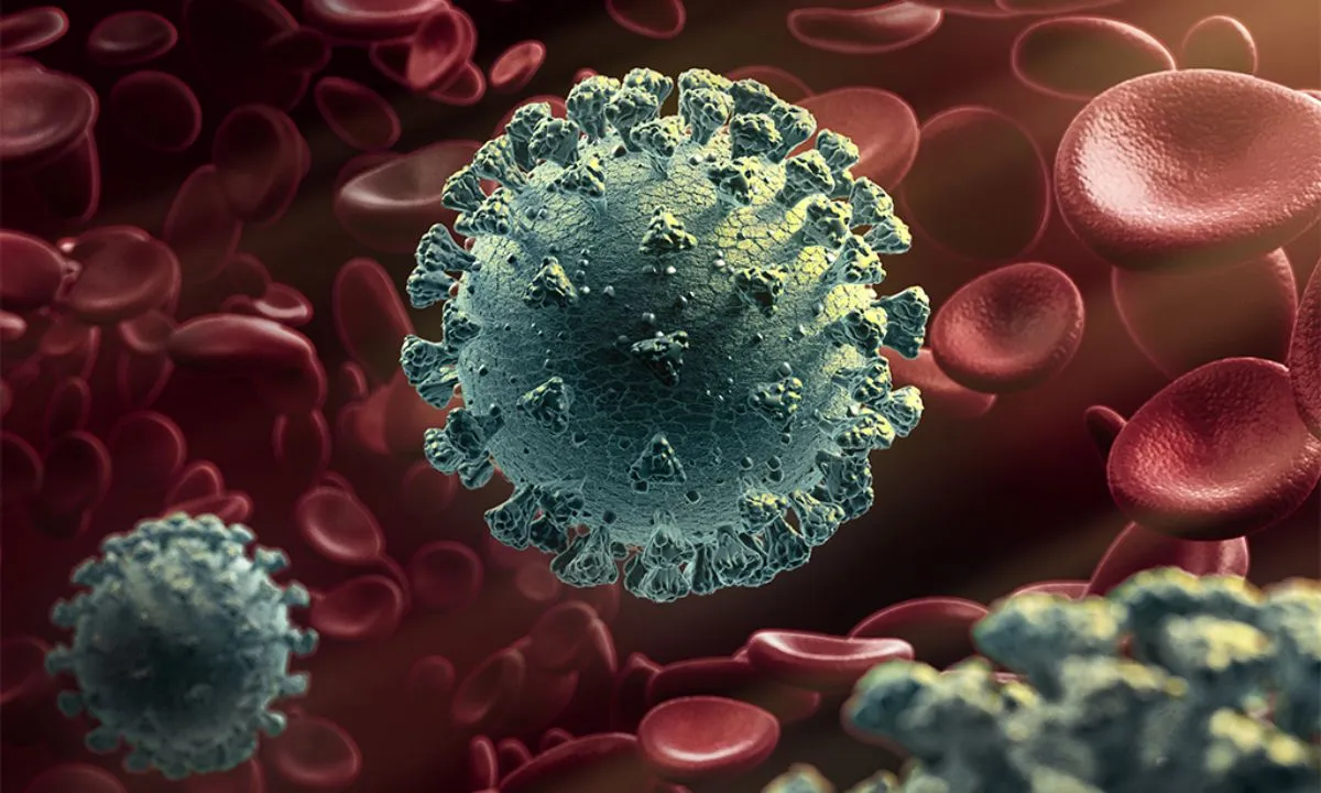 Ilustrasi Virus Covid-19. 