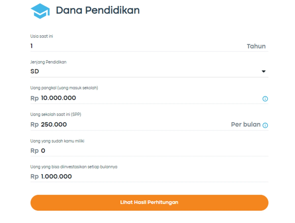 2 Memasukkan informasi yang diminta