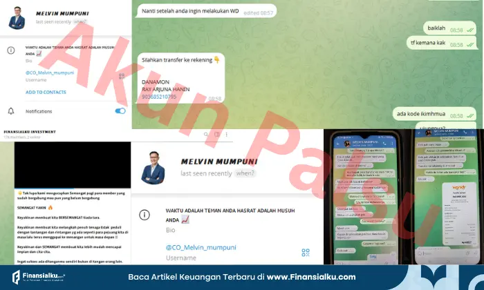 penipuan mengatasnamakan finansialku