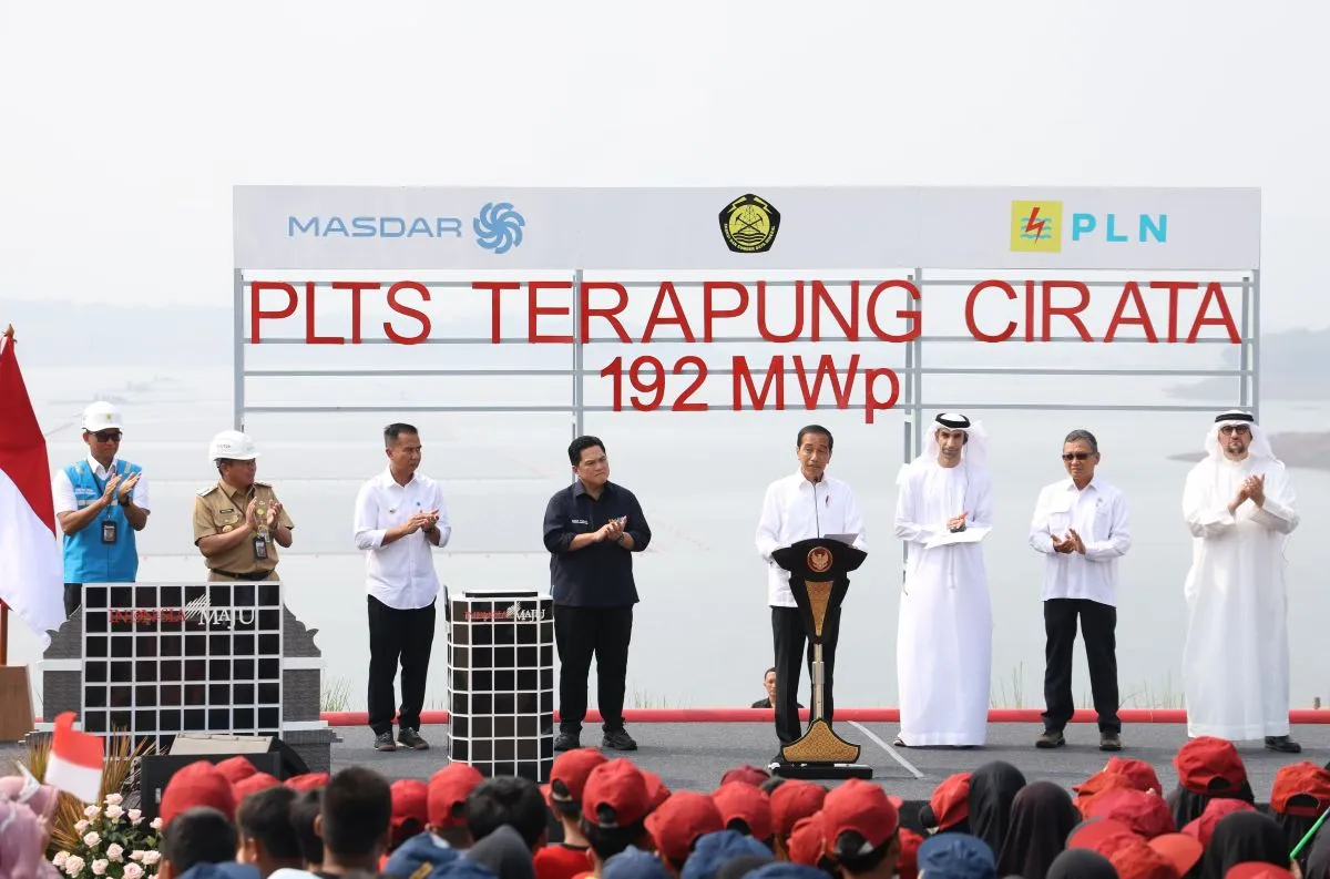 Peresmian PLTS Terapung Cirata