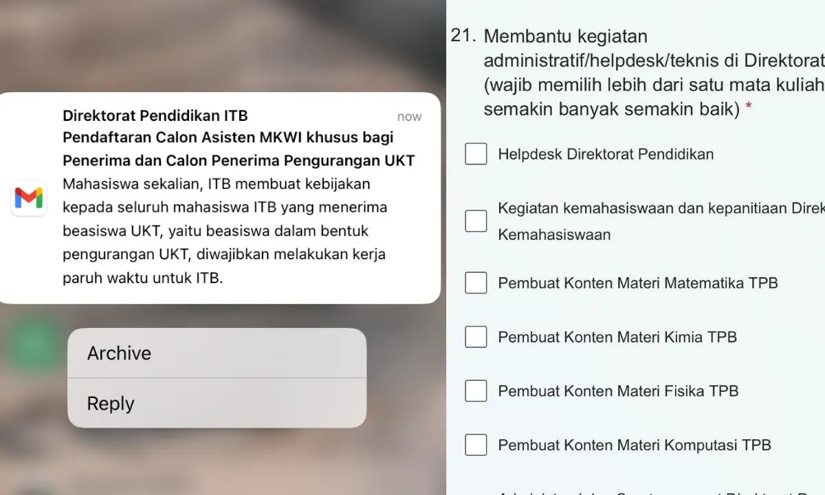 Beasiswa UKT ITB
