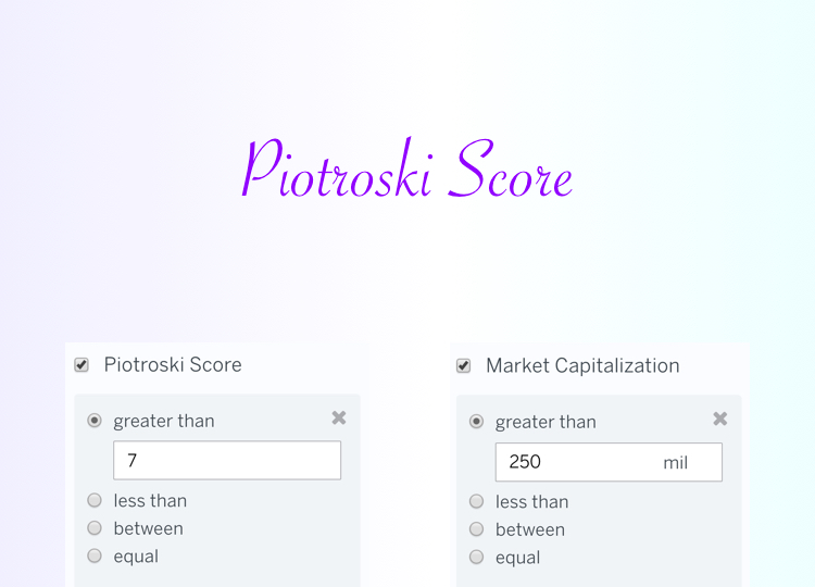 10 Stocks with a Perfect Piotroski Score