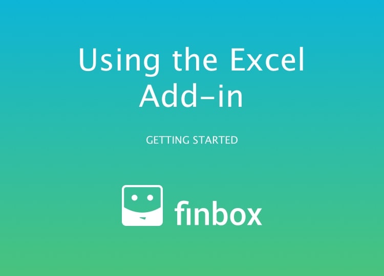 Using the Excel Add-in