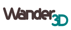 Wander3D logo