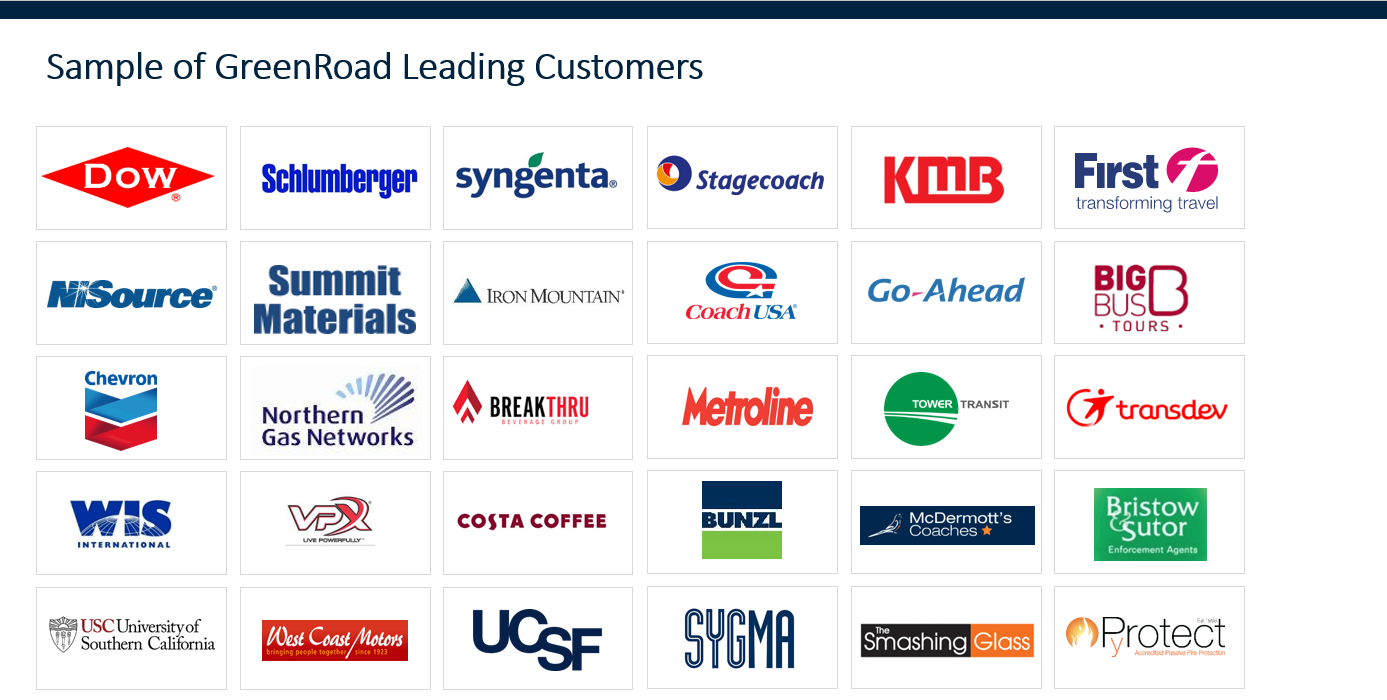 GreenRoad's Leading Customers Worldwide  logo