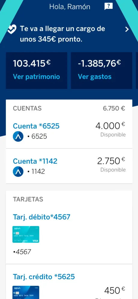 BBVA app shot 1