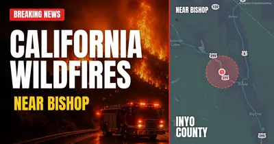 California wildfire reported in Inyo County