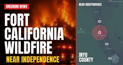 California wildfire reported in Inyo County