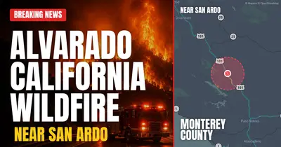 California wildfire reported in Monterey County