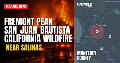 California wildfire reported in Monterey County