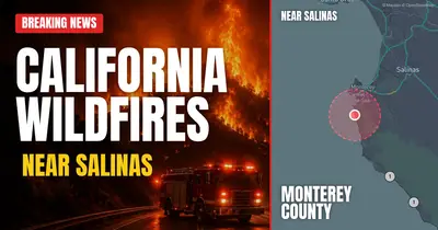 California wildfire reported in Monterey County