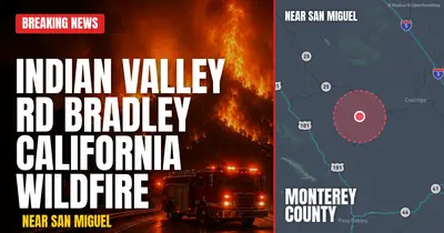 California wildfire reported in Monterey County