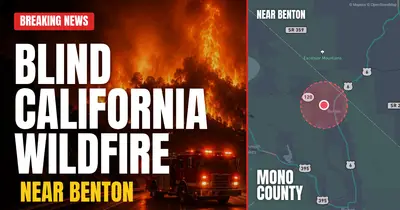 California wildfire reported in Mono County